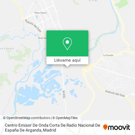 Mapa Centro Emisor De Onda Corta De Radio Nacional De España De Arganda