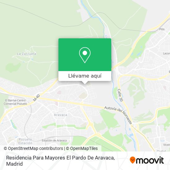 Mapa Residencia Para Mayores El Pardo De Aravaca