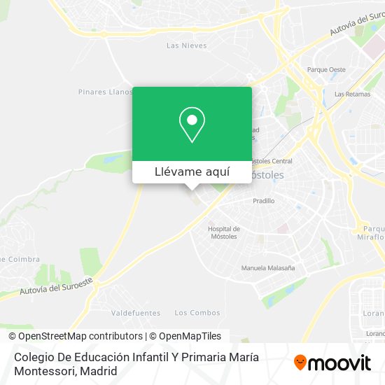 Mapa Colegio De Educación Infantil Y Primaria María Montessori