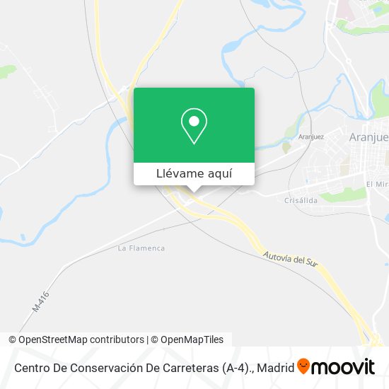 Mapa Centro De Conservación De Carreteras (A-4).