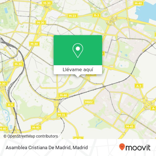 Mapa Asamblea Cristiana De Madrid