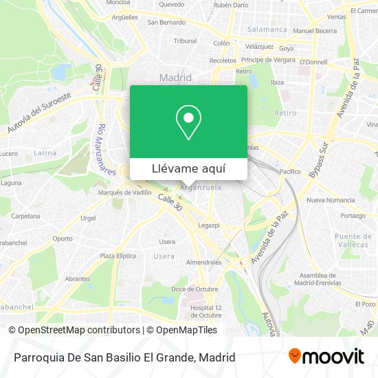 Mapa Parroquia De San Basilio El Grande