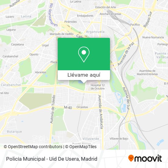 Mapa Policía Municipal - Uid De Usera