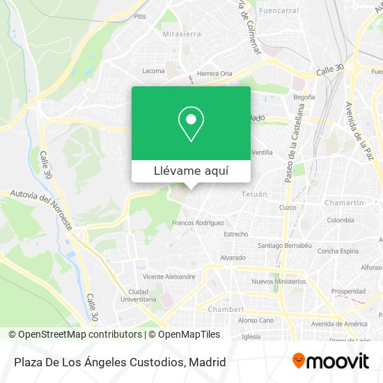 Mapa Plaza De Los Ángeles Custodios