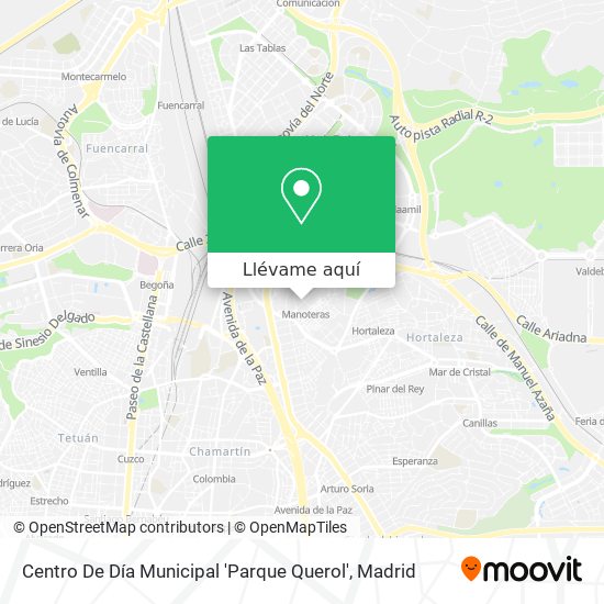 Mapa Centro De Día Municipal 'Parque Querol'