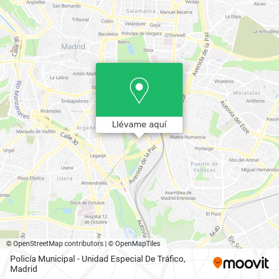 Mapa Policía Municipal - Unidad Especial De Tráfico