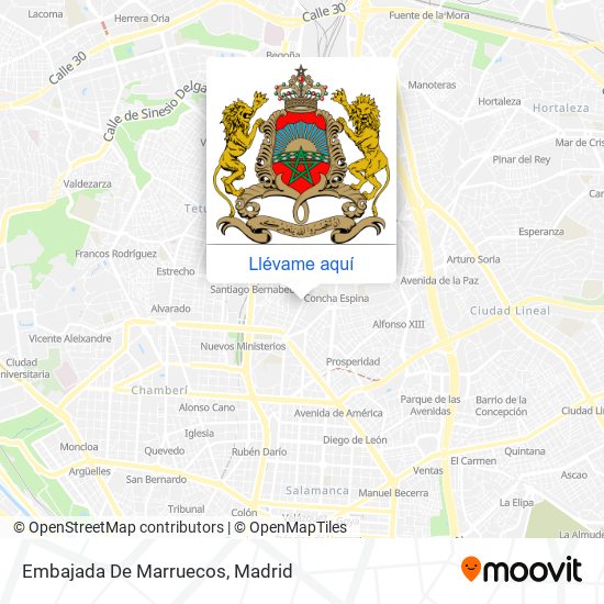 Mapa Embajada De Marruecos