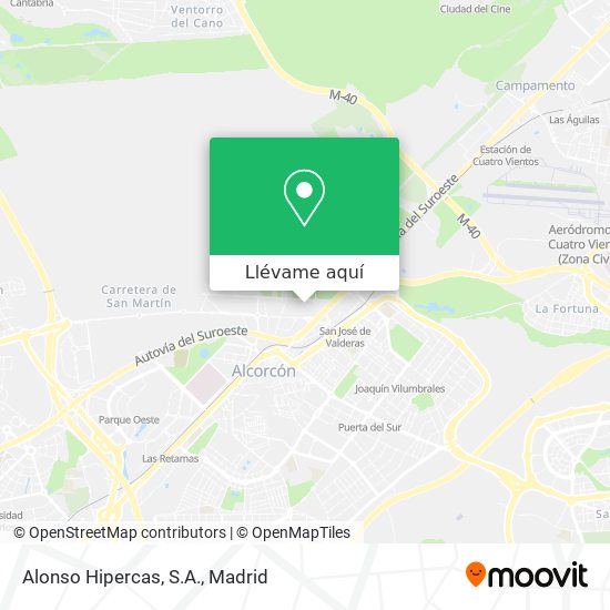 Mapa Alonso Hipercas, S.A.