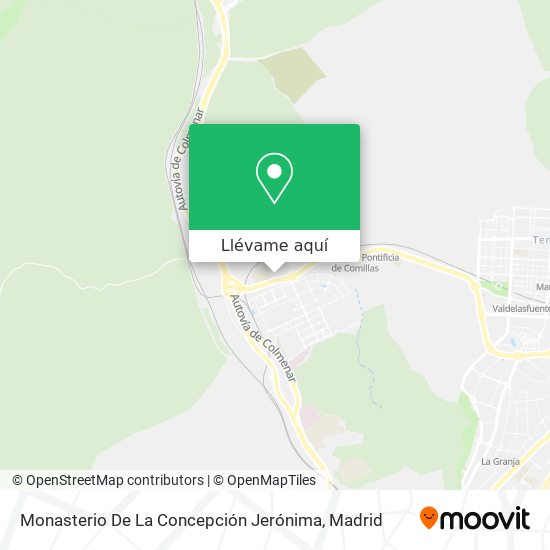 Mapa Monasterio De La Concepción Jerónima