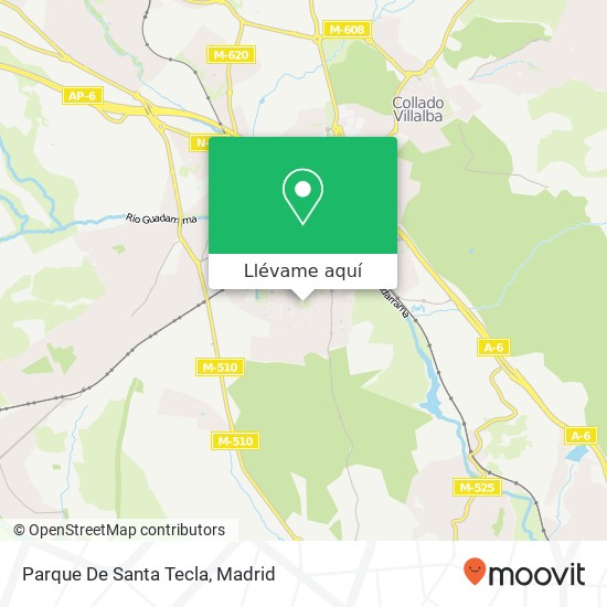 Mapa Parque De Santa Tecla