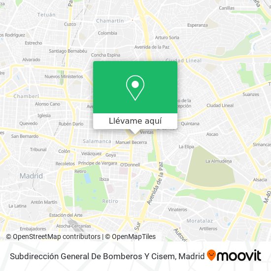 Mapa Subdirección General De Bomberos Y Cisem