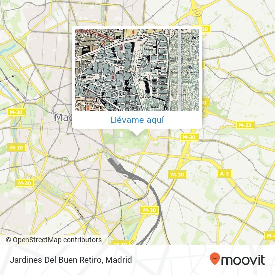 Mapa Jardines Del Buen Retiro