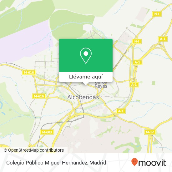 Mapa Colegio Público Miguel Hernández