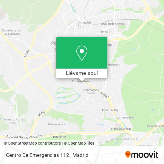 Mapa Centro De Emergencias 112.