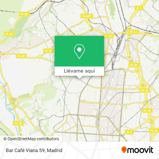 Mapa Bar Café Viana 59