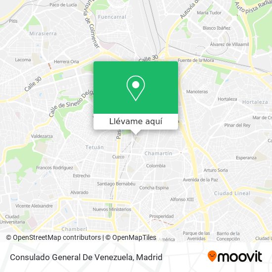 Mapa Consulado General De Venezuela