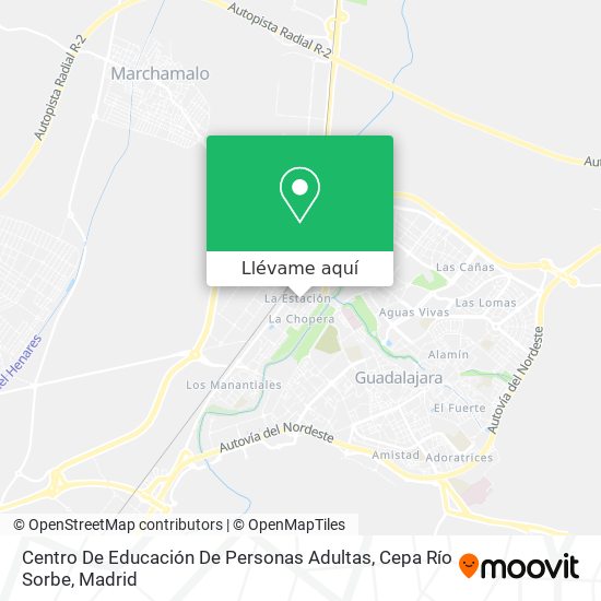 Mapa Centro De Educación De Personas Adultas, Cepa Río Sorbe