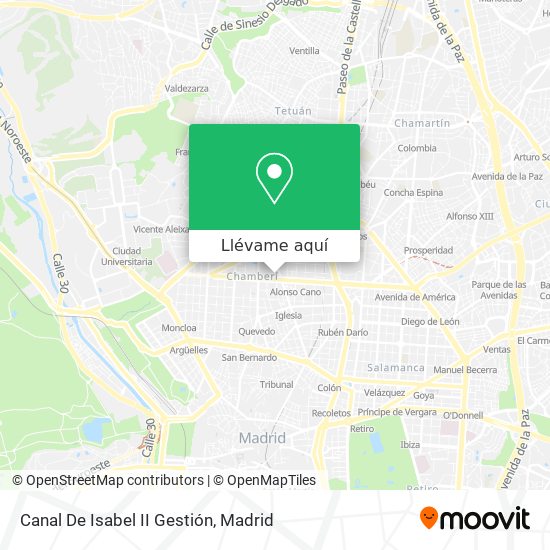 Mapa Canal De Isabel II Gestión