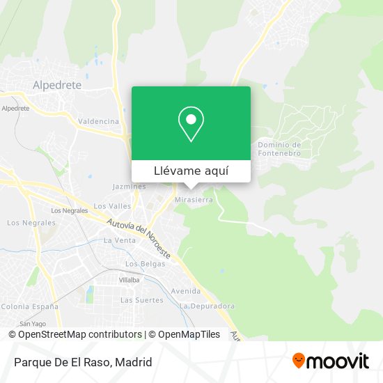 Mapa Parque De El Raso