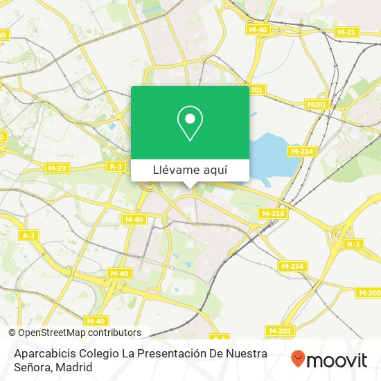 Mapa Aparcabicis Colegio La Presentación De Nuestra Señora