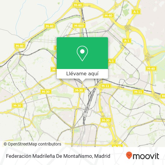 Mapa Federación Madrileña De Montañismo