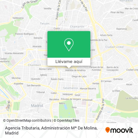 Mapa Agencia Tributaria, Administración Mª De Molina