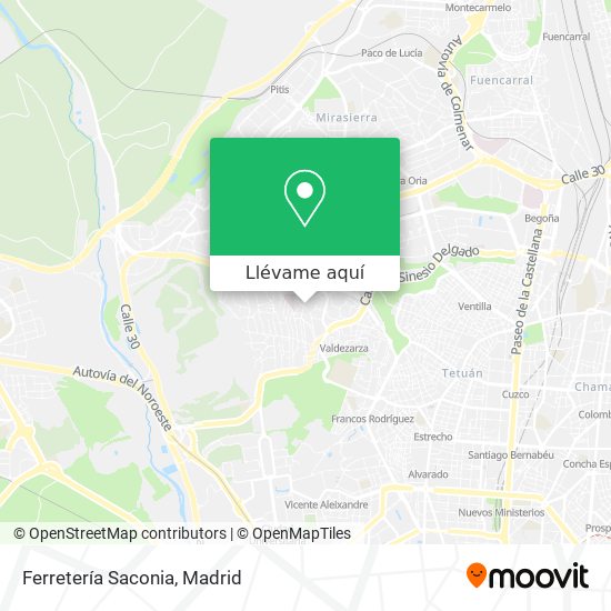 Mapa Ferretería Saconia