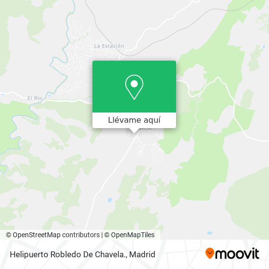 Mapa Helipuerto Robledo De Chavela.
