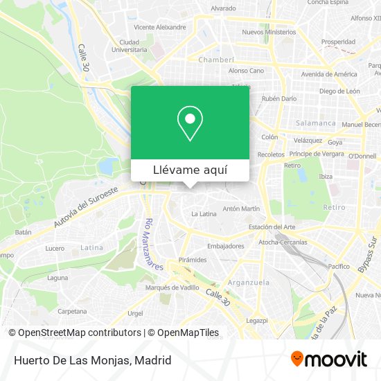 Mapa Huerto De Las Monjas