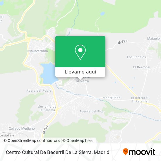 Mapa Centro Cultural De Becerril De La Sierra