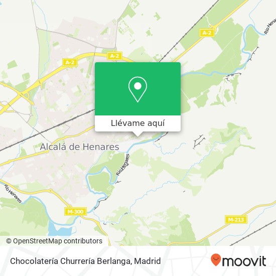 Mapa Chocolatería Churrería Berlanga