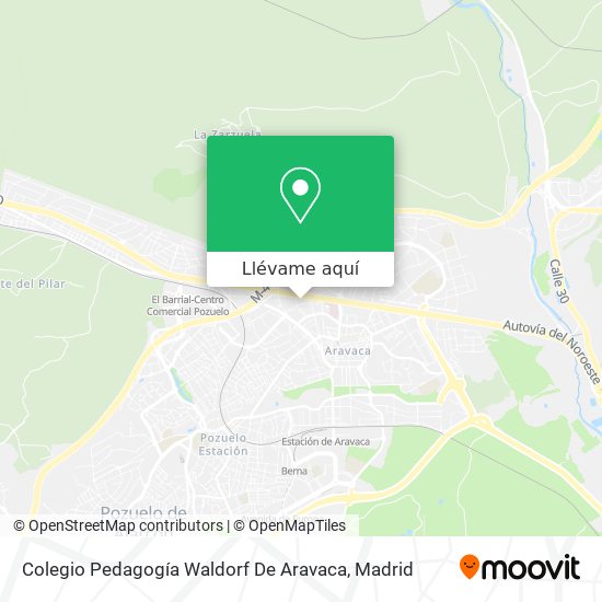 Mapa Colegio Pedagogía Waldorf De Aravaca