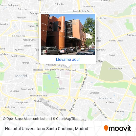 Mapa Hospital Universitario Santa Cristina.