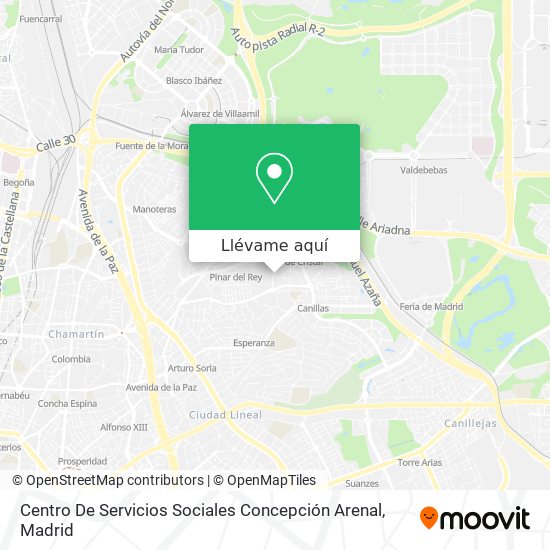 Mapa Centro De Servicios Sociales Concepción Arenal