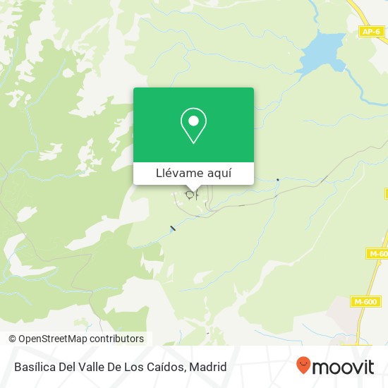 Mapa Basílica Del Valle De Los Caídos