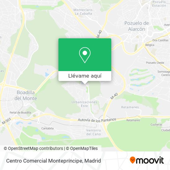 Mapa Centro Comercial Montepríncipe