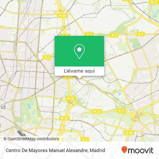 Mapa Centro De Mayores Manuel Alexandre