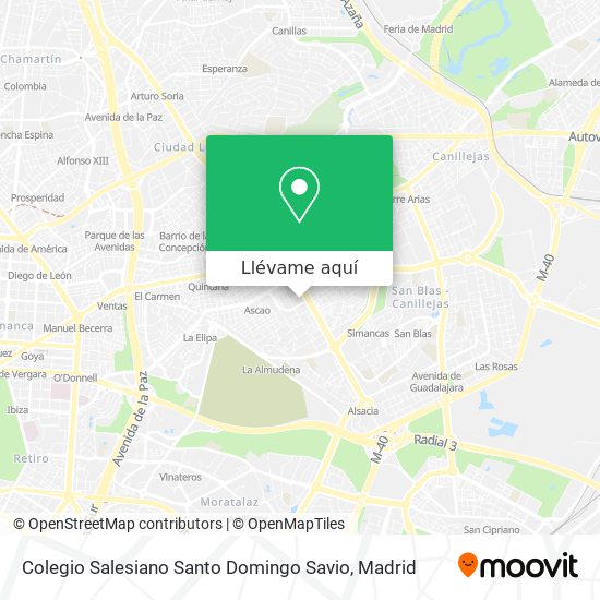 Mapa Colegio Salesiano Santo Domingo Savio