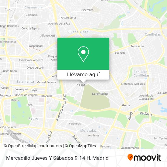 Mapa Mercadillo Jueves Y Sábados 9-14 H