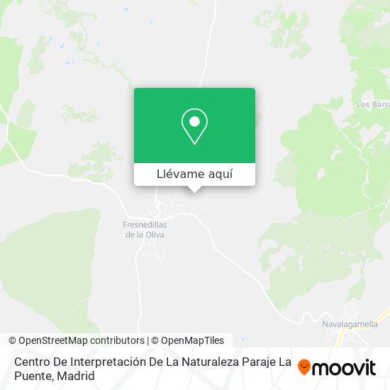 Mapa Centro De Interpretación De La Naturaleza Paraje La Puente