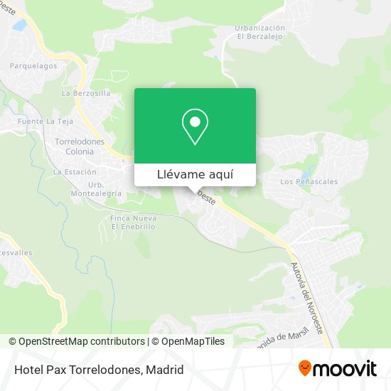 Mapa Hotel Pax Torrelodones