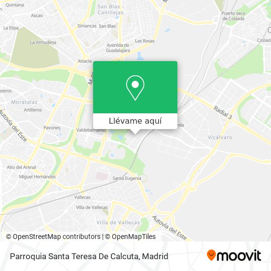 Mapa Parroquia Santa Teresa De Calcuta