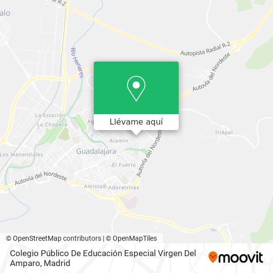 Mapa Colegio Público De Educación Especial Virgen Del Amparo