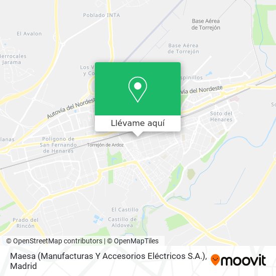 Mapa Maesa (Manufacturas Y Accesorios Eléctricos S.A.)