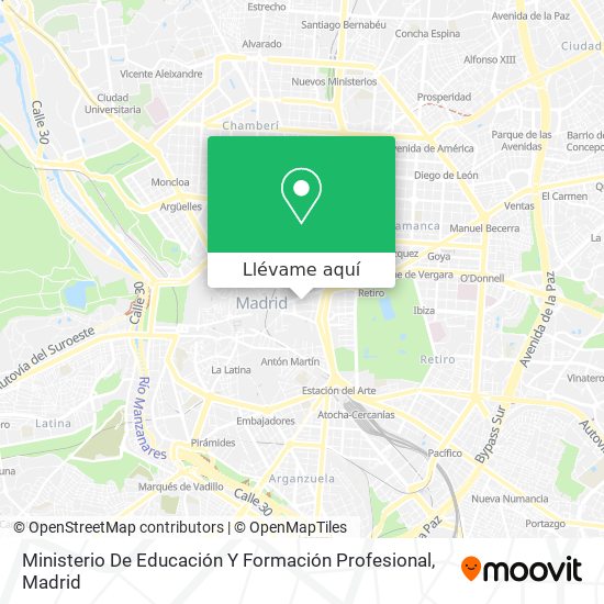 Mapa Ministerio De Educación Y Formación Profesional