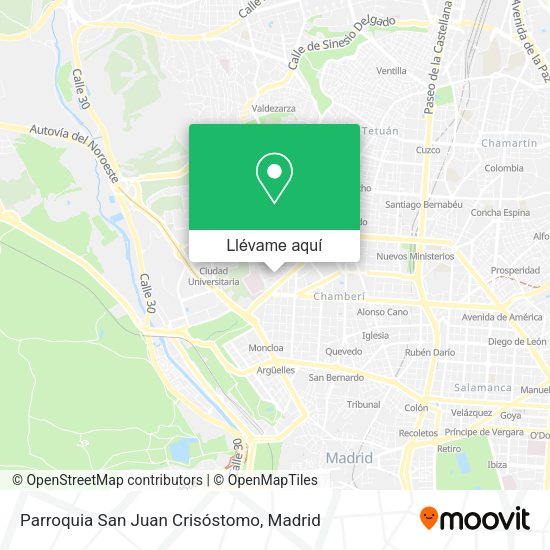 Mapa Parroquia San Juan Crisóstomo