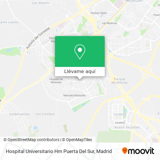 Mapa Hospital Universitario Hm Puerta Del Sur