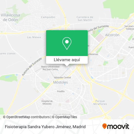 Mapa Fisioterapia Sandra Yubero Jiménez