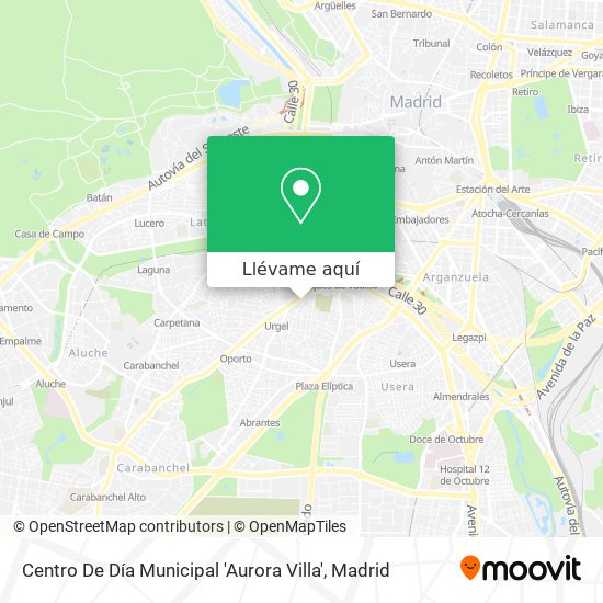 Mapa Centro De Día Municipal 'Aurora Villa'