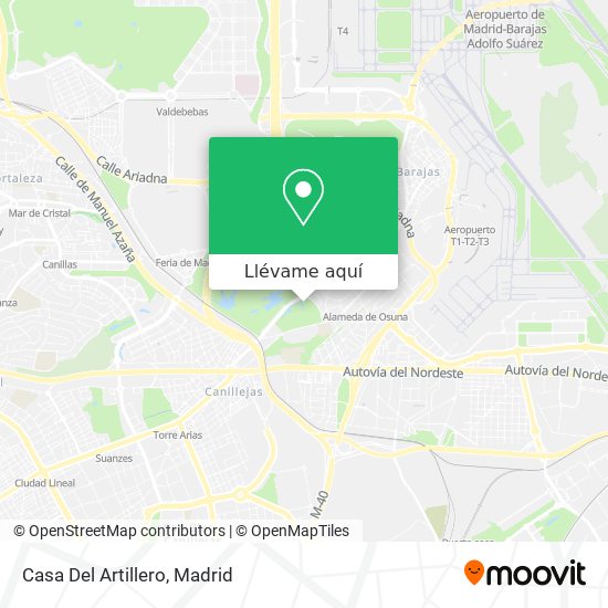 Mapa Casa Del Artillero